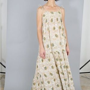 Natalie Martin Melanie Dress - Antique Flowers Sand